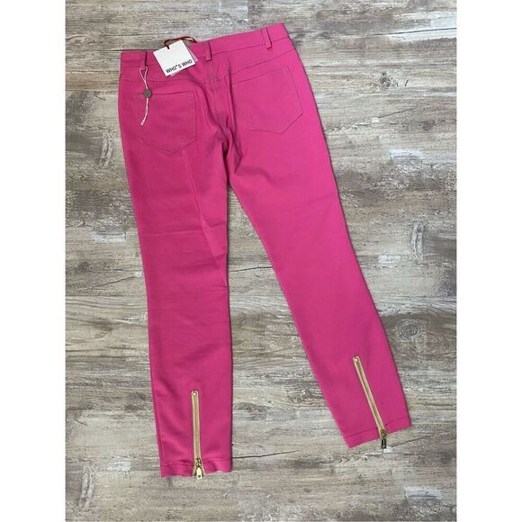 WHO*S WHO Skinny Capri Pants Cropped Women Sz US 4 Sz 40 IT - Picture 6 of 6